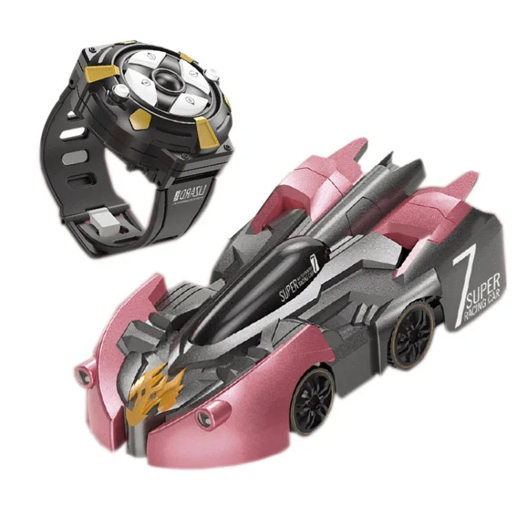Voiture télécommandée murale miniature électrique pour enfants, poignée de charge rouge (édition RC), poignée flamme rouge (édition RC), poignée frein bleue (édition RC), poignée éclair bleue (édition RC), montre de charge rouge (édition RC)...