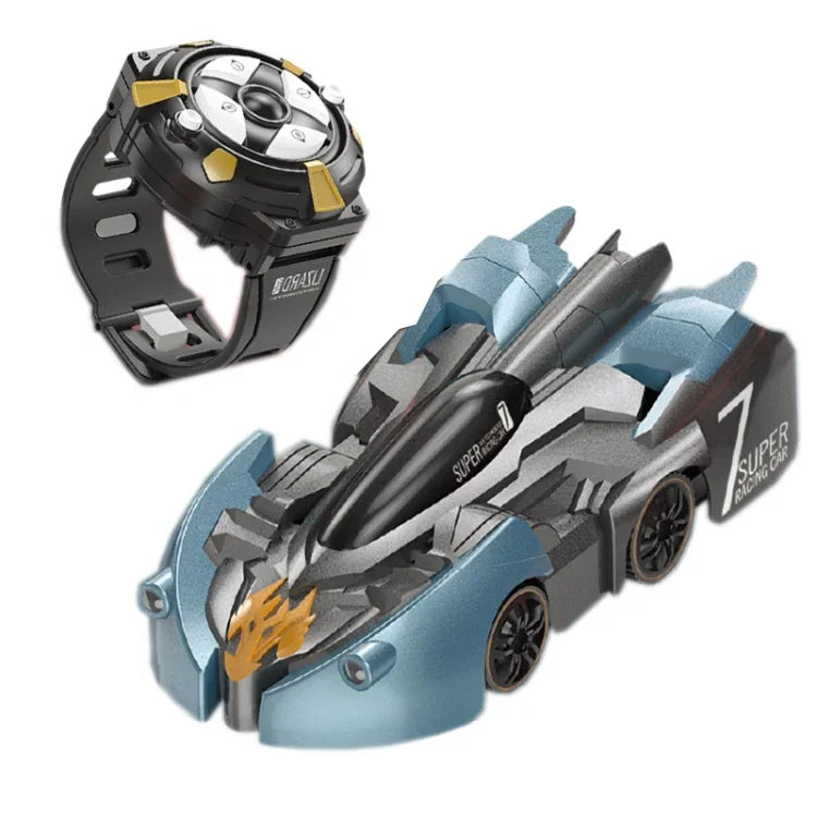 Voiture télécommandée murale miniature électrique pour enfants, poignée de charge rouge (édition RC), poignée flamme rouge (édition RC), poignée frein bleue (édition RC), poignée éclair bleue (édition RC), montre de charge rouge (édition RC)...