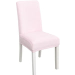 Housse de chaise simple, douce, très élastique, en velours épais, pour l'intérieur, pour hôtel, café-gris, vert-jaune, lie-de-vin, marine, noir, vert-foncé, blanc, bleu-paon, gris-clair, gris-charbon, camel, bleu-roi, beige, violet-raisin, rouge, orange