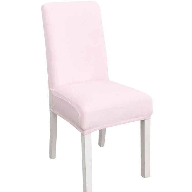Housse de chaise simple, douce, très élastique, en velours épais, pour l'intérieur, pour hôtel, café-gris, vert-jaune, lie-de-vin, marine, noir, vert-foncé, blanc, bleu-paon, gris-clair, gris-charbon, camel, bleu-roi, beige, violet-raisin, rouge, orange
