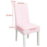 Housse de chaise simple, douce, très élastique, en velours épais, pour l'intérieur, pour hôtel, café-gris, vert-jaune, lie-de-vin, marine, noir, vert-foncé, blanc, bleu-paon, gris-clair, gris-charbon, camel, bleu-roi, beige, violet-raisin, rouge, orange