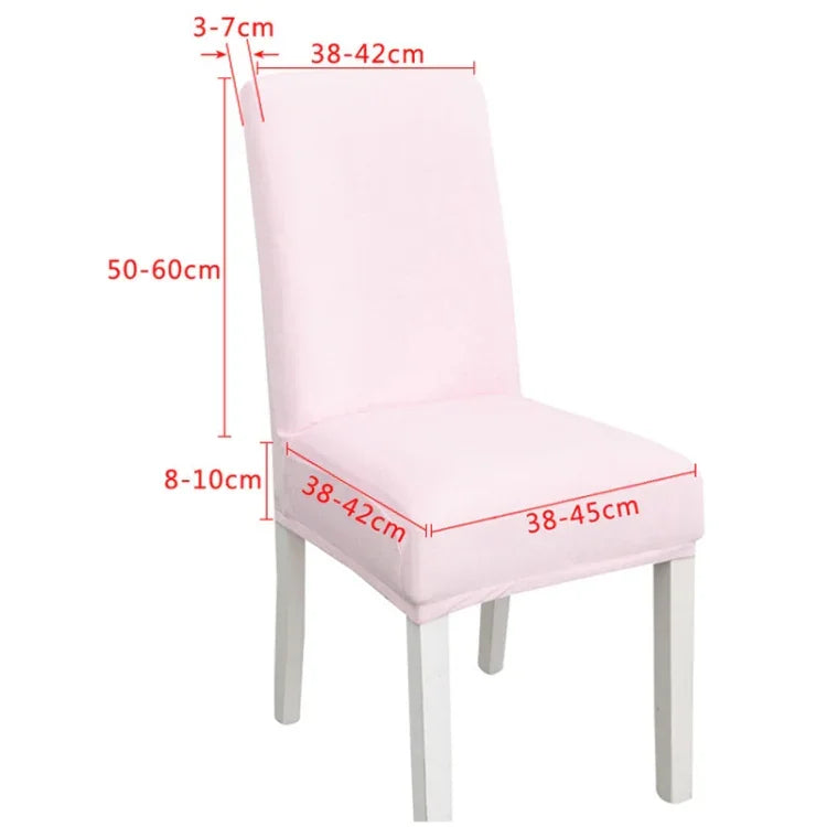 Housse de chaise simple, douce, très élastique, en velours épais, pour l'intérieur, pour hôtel, café-gris, vert-jaune, lie-de-vin, marine, noir, vert-foncé, blanc, bleu-paon, gris-clair, gris-charbon, camel, bleu-roi, beige, violet-raisin, rouge, orange