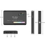 Ulanzi VL120 RGB Appareil photo reflex numérique couleur RGB, éclairage compact pour photos et vidéos en direct, VL120 RGB