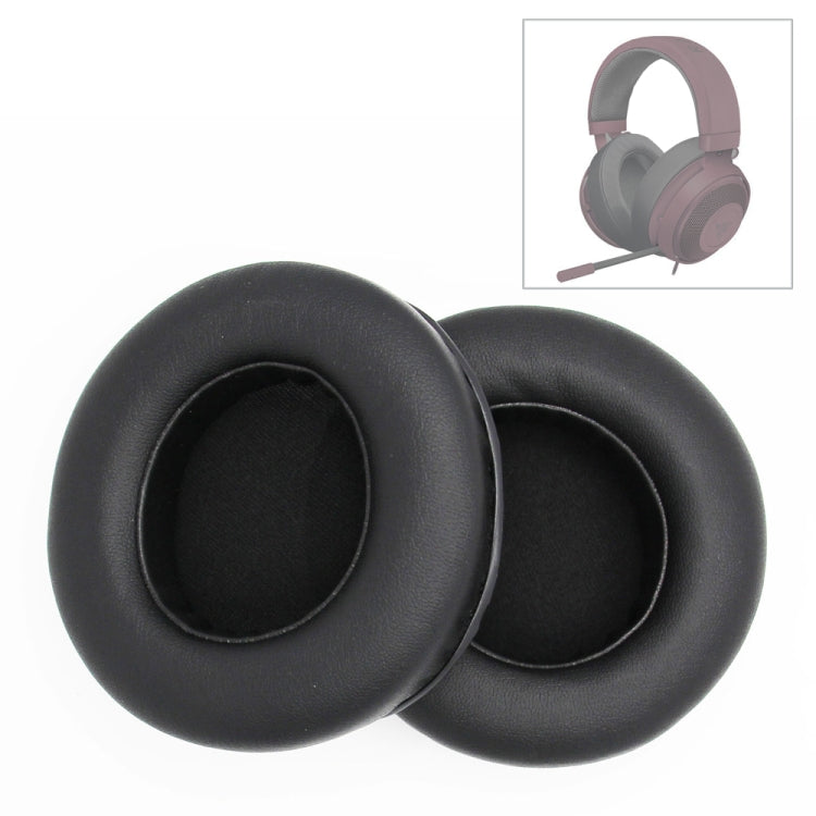 1 Paire Épaissir Éponge Casque Ensemble 90mm Cache-oreilles Pour Kraken 7.1 V2 Pro, Noir, Orange