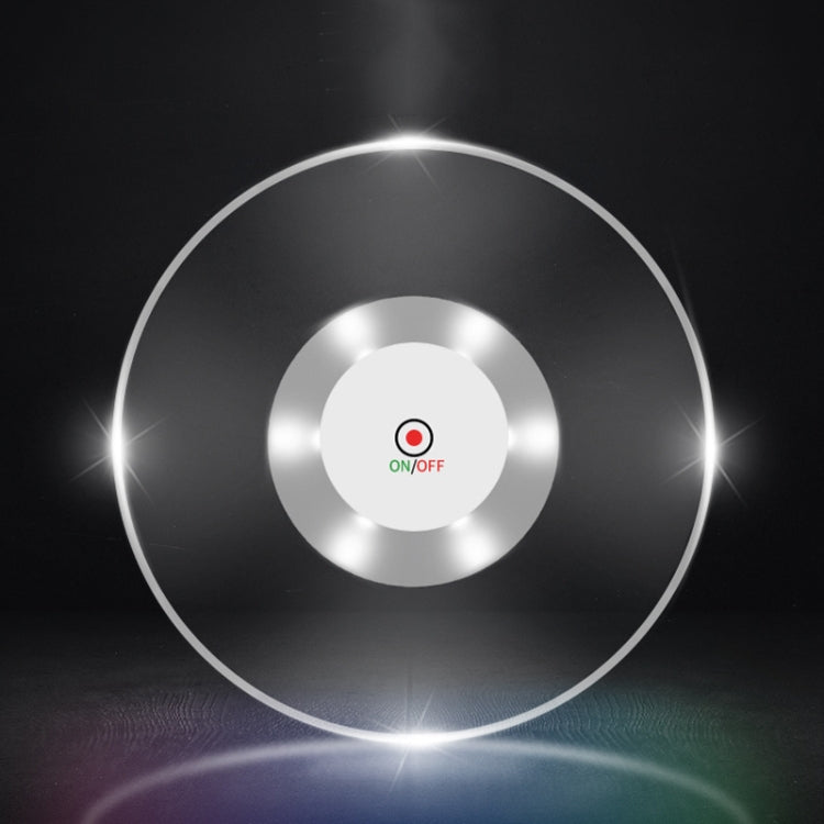Sous-verre lumineux LED clignotant pour bar KTV, lumière de base pour cocktail, sous-verre lumineux, lumière blanche ronde, lumière de couleur ronde, lumière blanche ronde antidérapante améliorée, lumière de couleur ronde antidérapante améliorée