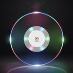 Sous-verre lumineux LED clignotant pour bar KTV, lumière de base pour cocktail, sous-verre lumineux, lumière blanche ronde, lumière de couleur ronde, lumière blanche ronde antidérapante améliorée, lumière de couleur ronde antidérapante améliorée