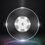 Sous-verre lumineux LED clignotant pour bar KTV, lumière de base pour cocktail, sous-verre lumineux, lumière blanche ronde, lumière de couleur ronde, lumière blanche ronde antidérapante améliorée, lumière de couleur ronde antidérapante améliorée
