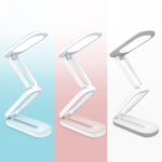Lampe de bureau LED pliable YAGE T125 avec protection oculaire, Blanc porcelaine, Blanc bleu, Blanc rose
