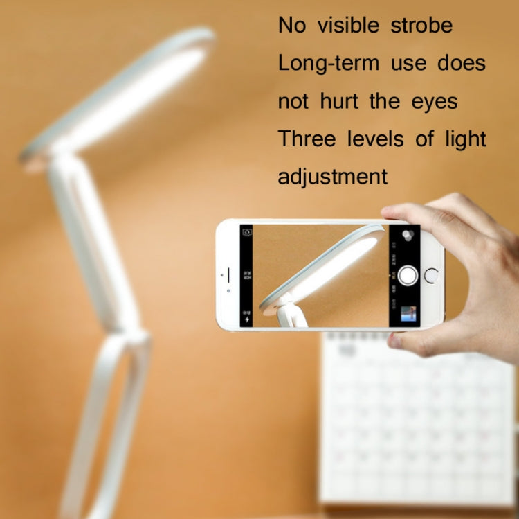 Lampe de bureau LED pliable YAGE T125 avec protection oculaire, Blanc porcelaine, Blanc bleu, Blanc rose
