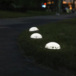 8 LEDS Lampe Solaire Circulaire Enterrée Étanche pour Extérieur, Jardin, Escalier, Couleur de la Lumière :, Lumière Blanche