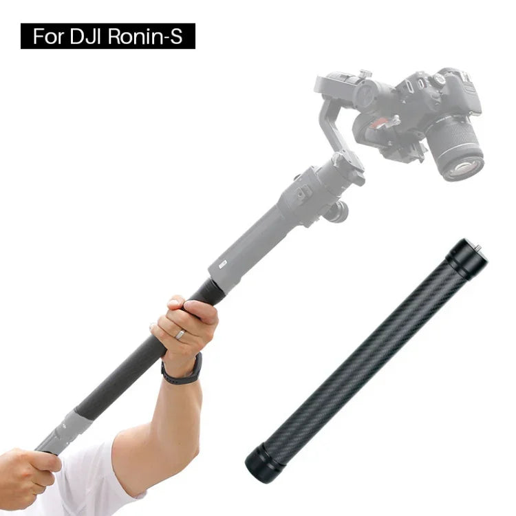 Tige d'extension en fibre de carbone pour nacelle de stabilisation portable Ulanzi Agimbalgear pour DJI RONIN-S, longueur : 35,5 cm