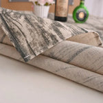 Nappe imitation écorce en coton et lin, dimensions : 60x60cm, 90x90cm, 100x140cm, 140x140cm, 140x180cm, 140x200cm, 140x220cm, 70x70cm, 120x120cm, 120x160cm, 140x250cm, 50x80cm