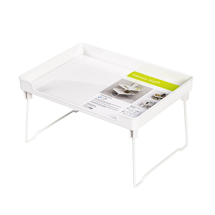 Étagère de rangement pliable pour armoire de cuisine, blanche, transparente
