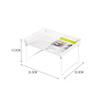Étagère de rangement pliable pour armoire de cuisine, blanche, transparente