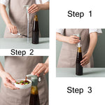 Buse de pompe pour bouteille de sauce aux huîtres, tête de pompe, distributeur de bouteille à condiments domestique, grande taille (bleu)