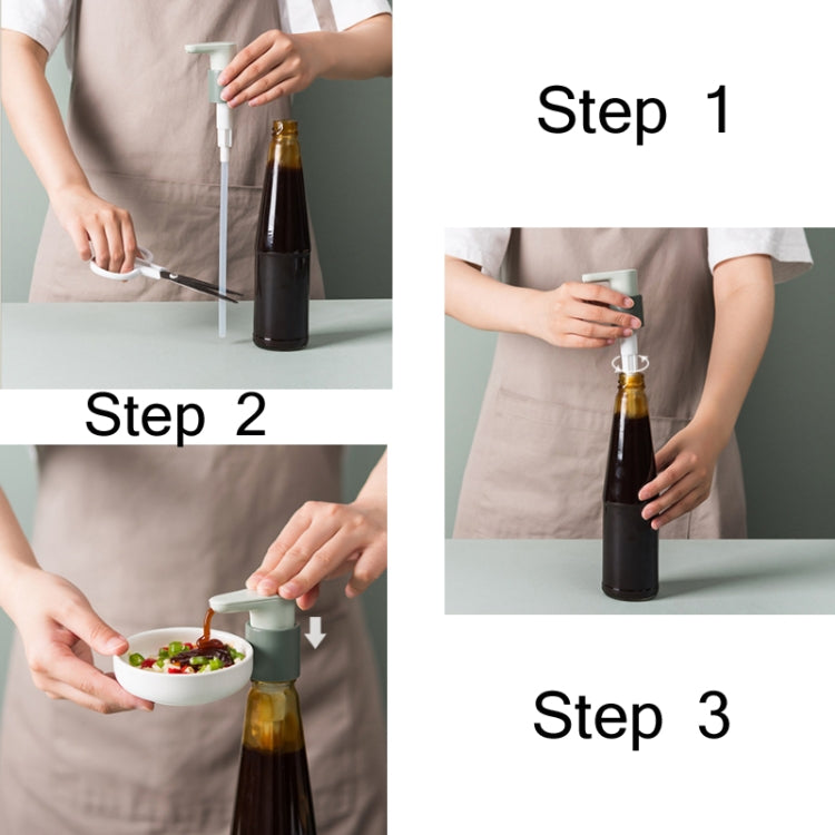 Buse de pompe pour bouteille de sauce aux huîtres, tête de pompe, distributeur de bouteille à condiments domestique, grande taille (bleu)