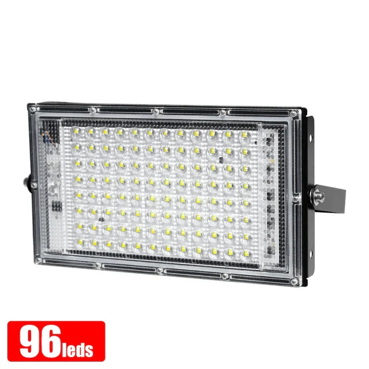 Projecteur LED étanche pour jardin extérieur, éclairage de chantier, Spécifications :, 100W 96 billes (blanc froid)