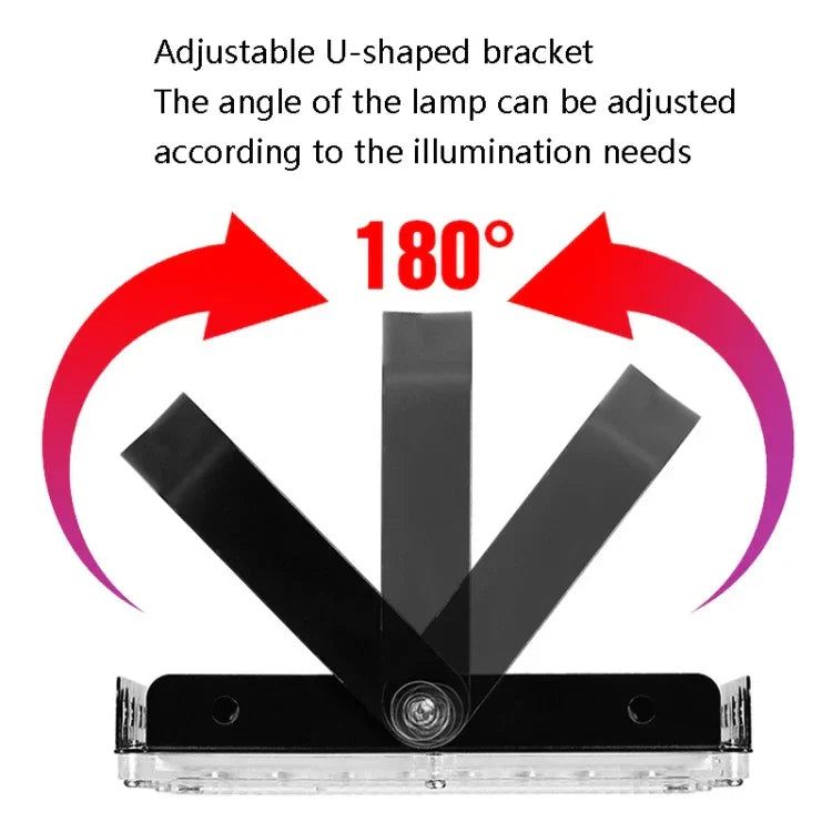 Projecteur LED étanche pour jardin extérieur, éclairage de chantier, Spécifications :, 100W 96 billes (blanc froid)