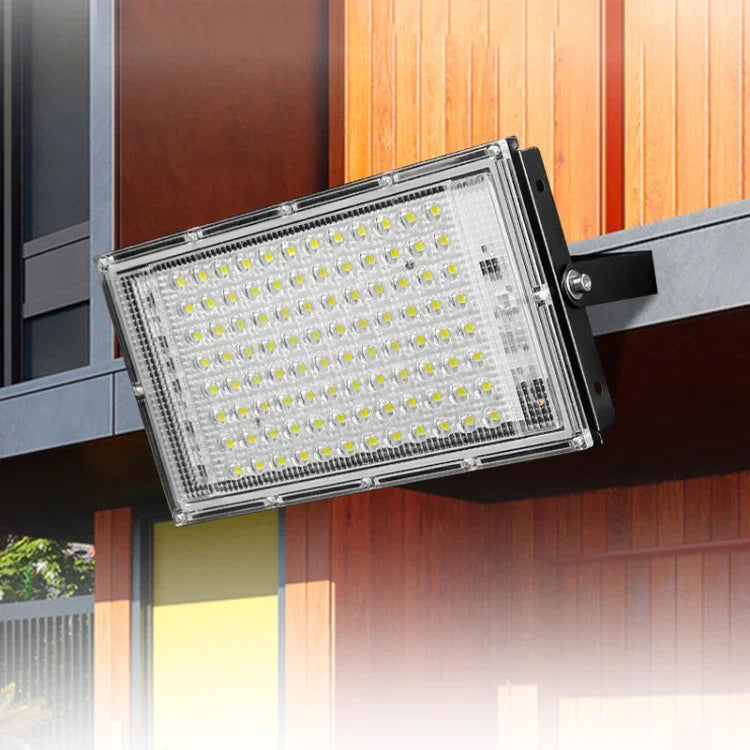 Projecteur LED étanche pour jardin extérieur, éclairage de chantier, Spécifications :, 100W 96 billes (blanc froid)