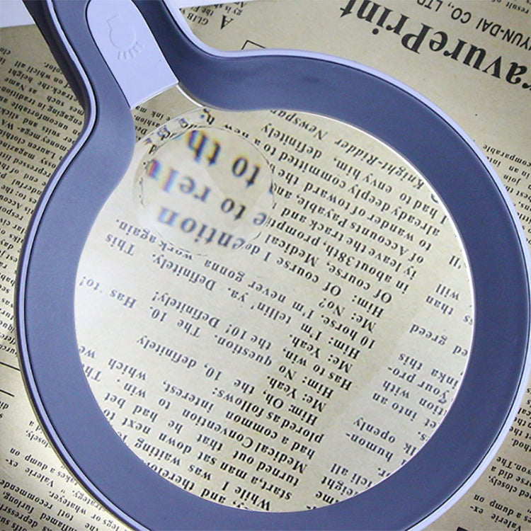 XT-8013 avec 29 lampes LED, loupe à toucher gélifié 3, grossissement 2 fois / 13 fois, loupe à main, XT-8013 (Blanc+Gris), XT-8013(Blanc+Bleu Foncé)