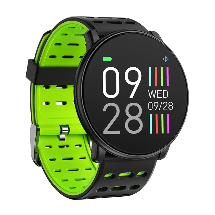 Montre connectée X7 étanche IP68 pour homme, compatible Android et Bluetooth, avec suivi de la fréquence cardiaque, notifications d'appels, podomètre, analyse du sommeil et tracker d'activité.