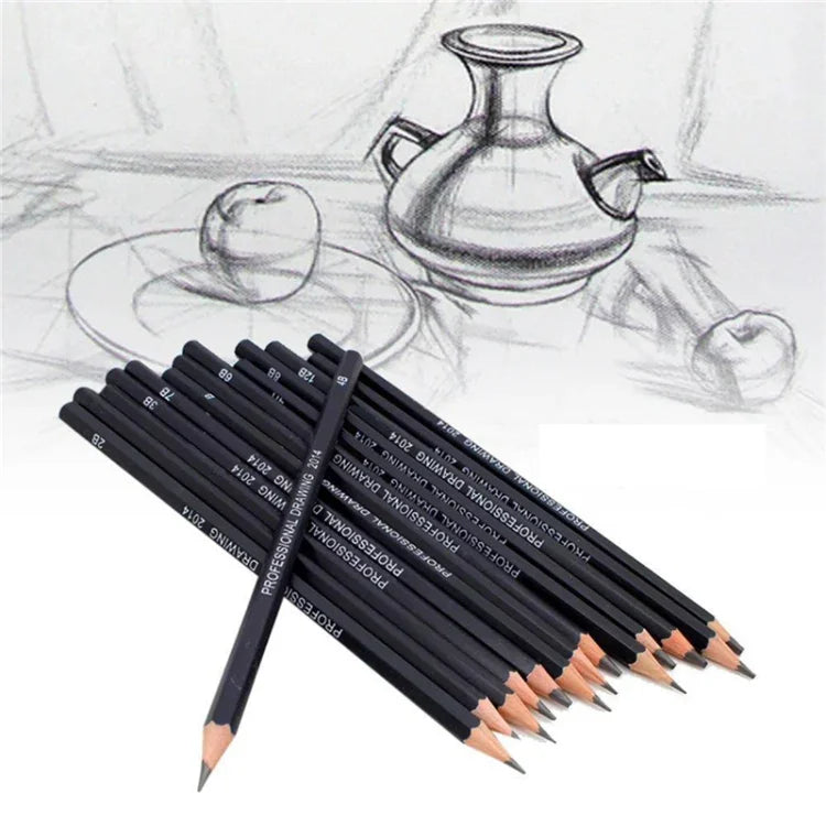 Set de crayons à croquis en graphite pour le dessin, lot de crayons
