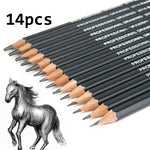 Set de crayons à croquis en graphite pour le dessin, lot de crayons