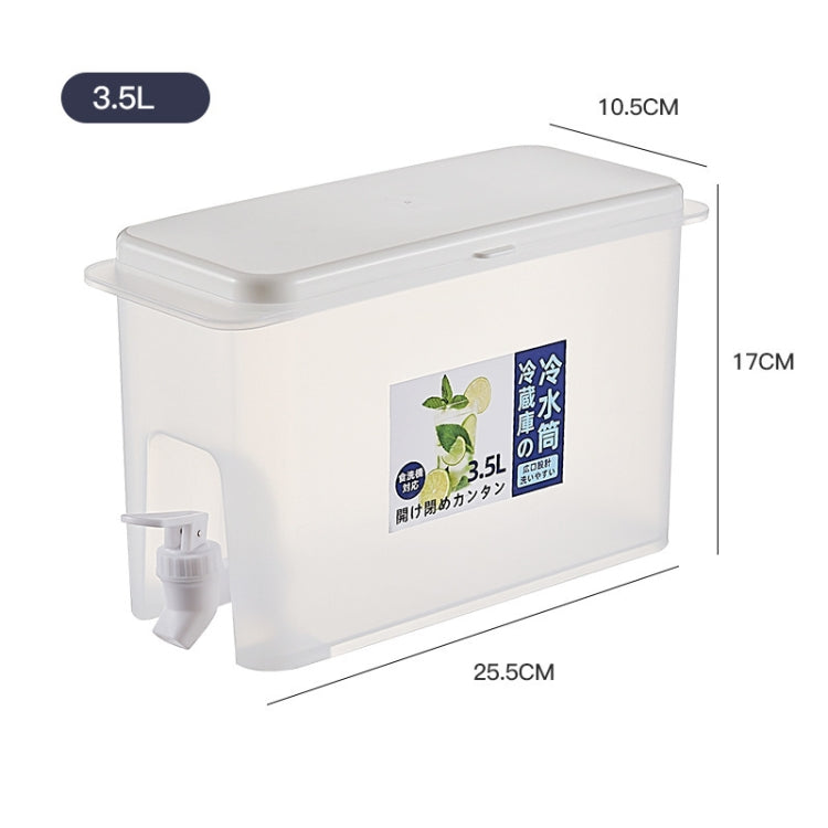 Bouteille d'eau froide ménagère avec robinet, théière à fruits pour réfrigérateur, seau d'eau d'été, bouteille d'eau froide de 3,5 L