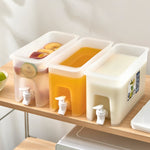 Bouteille d'eau froide ménagère avec robinet, théière à fruits pour réfrigérateur, seau d'eau d'été, bouteille d'eau froide de 3,5 L