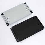 Support de bureau pliant et relevable pour ordinateur portable en alliage d'aluminium T8, avec plateau pour souris (noir), avec plateau pour souris (argent), avec ventilateur et plateau pour souris (noir), avec ventilateur et plateau pour souris (argent)