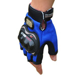 PRO-BIKER PRO01C Gants de cyclisme d'extérieur Gants de moto anti-chute de protection de sécurité à demi-doigts, M, L, XL, XXL