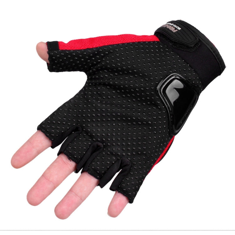 PRO-BIKER PRO01C Gants de cyclisme d'extérieur Gants de moto anti-chute de protection de sécurité à demi-doigts, M, L, XL, XXL