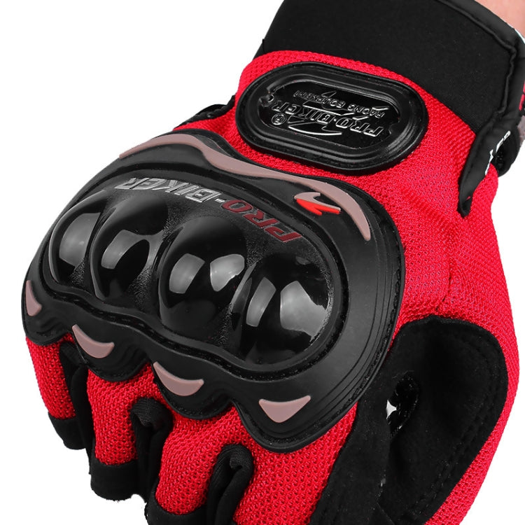 PRO-BIKER PRO01C Gants de cyclisme d'extérieur Gants de moto anti-chute de protection de sécurité à demi-doigts, M, L, XL, XXL