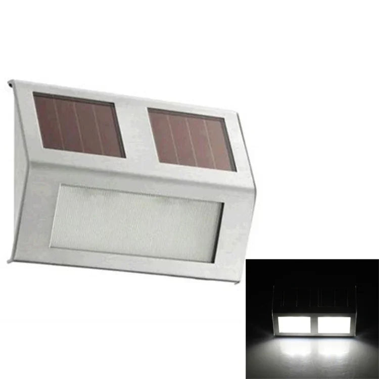 2 LED Lampes Solaires à Capteur de Lumière, Contrôle Intelligent, Étanche IP44, pour Mur Extérieur, Patio, Cour, Allée, Jardin, Escalier, Éclairage de Nuit et de Sécurité, Lumière Blanche, Lumière Chaude