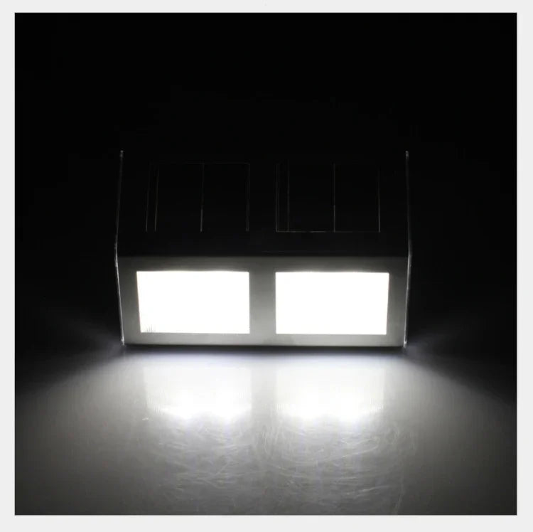 2 LED Lampes Solaires à Capteur de Lumière, Contrôle Intelligent, Étanche IP44, pour Mur Extérieur, Patio, Cour, Allée, Jardin, Escalier, Éclairage de Nuit et de Sécurité, Lumière Blanche, Lumière Chaude