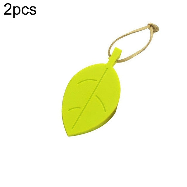 2 Pcs Butoir de Porte Créatif en Silicone en Forme de Feuille, Protection de Sécurité Enfant Anti-Pincement, Tampon Anti-Collision pour Porte