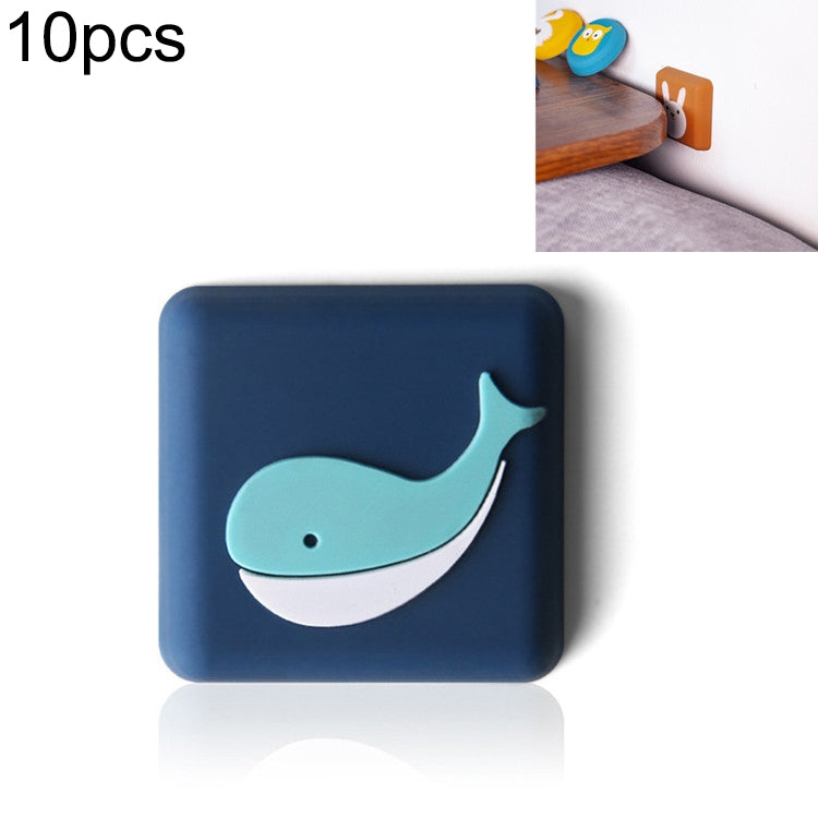 10 PCS Tampon de Protection Anti-Choc Mural pour Poignée de Porte en Silicone