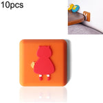 10 PCS Tampon de Protection Anti-Choc Mural pour Poignée de Porte en Silicone