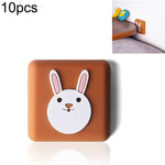 10 PCS Tampon de Protection Anti-Choc Mural pour Poignée de Porte en Silicone