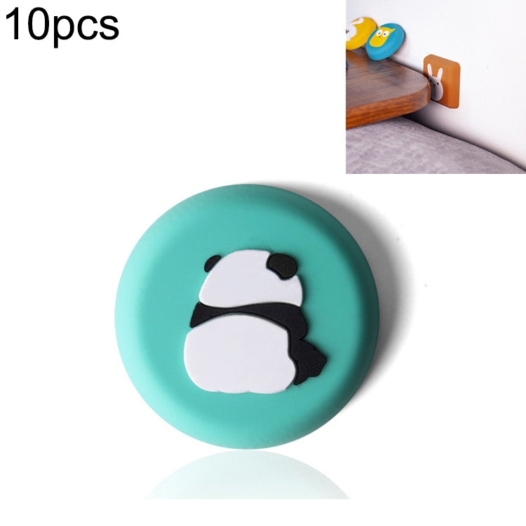 10 PCS Tampon de Protection Anti-Choc Mural pour Poignée de Porte en Silicone