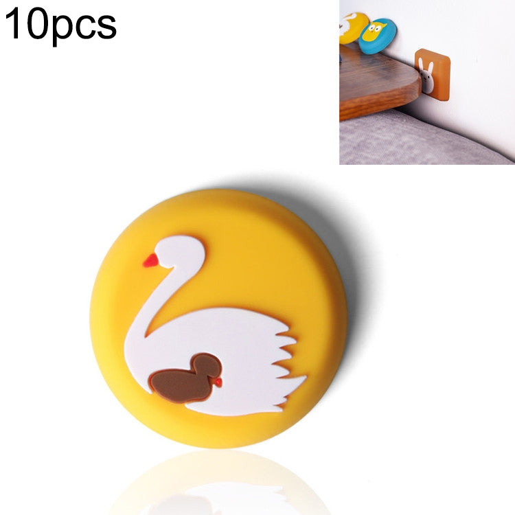 10 PCS Tampon de Protection Anti-Choc Mural pour Poignée de Porte en Silicone