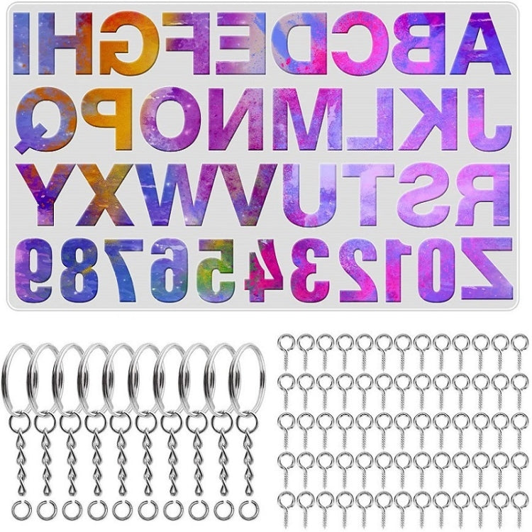 Lot de 111 moules de pendentifs miroir en silicone à faire soi-même, ensemble de pendentifs clés en résine époxy, 111 pièces/lot