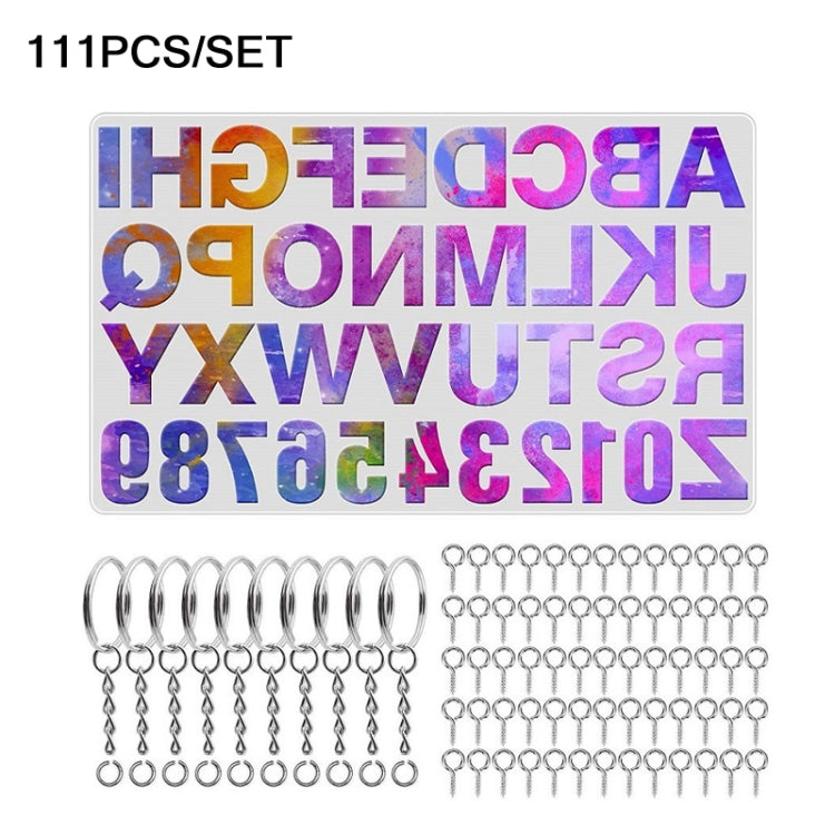 Lot de 111 moules de pendentifs miroir en silicone à faire soi-même, ensemble de pendentifs clés en résine époxy, 111 pièces/lot