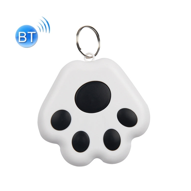 Lot de 2 dispositifs anti-perte Bluetooth HYC-09 en forme de patte de chien, porte-clés de localisation pour animaux de compagnie avec recherche intelligente et alarme bidirectionnelle.