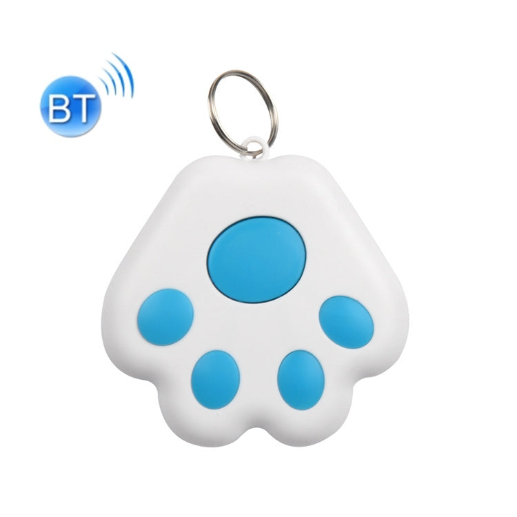 Lot de 2 dispositifs anti-perte Bluetooth HYC-09 en forme de patte de chien, porte-clés de localisation pour animaux de compagnie avec recherche intelligente et alarme bidirectionnelle.