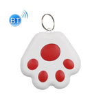 Lot de 2 dispositifs anti-perte Bluetooth HYC-09 en forme de patte de chien, porte-clés de localisation pour animaux de compagnie avec recherche intelligente et alarme bidirectionnelle.
