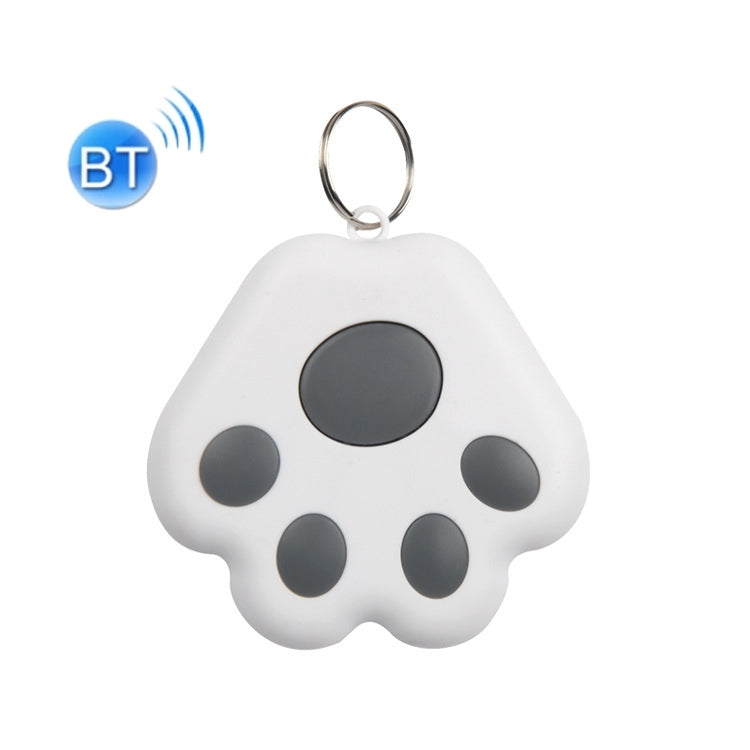 Lot de 2 dispositifs anti-perte Bluetooth HYC-09 en forme de patte de chien, porte-clés de localisation pour animaux de compagnie avec recherche intelligente et alarme bidirectionnelle.