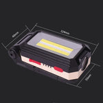 Lampe de travail d'inspection automobile anti-éblouissement, rechargeable par USB, pliable, à LED, pour camping, avec crochet + aimant, W559 2 COB + T6, W560 COB + T6