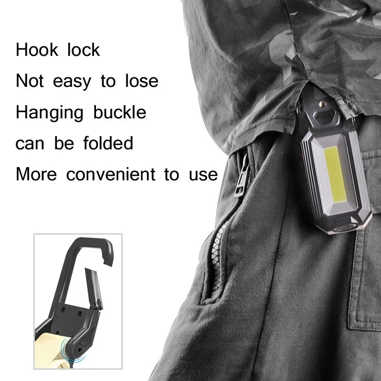 Lampe de travail d'inspection automobile anti-éblouissement, rechargeable par USB, pliable, à LED, pour camping, avec crochet + aimant, W559 2 COB + T6, W560 COB + T6