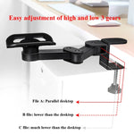 Vaydeer TJ2011 Support de Bras d'Ordinateur, Tapis de Souris en Métal, Repose-Poignet Cantilever, pour Bureau, Paresseux
